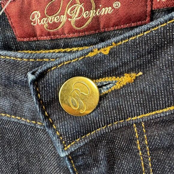 Raven Denim Jean Women 28 Sadie Madison Wash Boot Cut Stretch Low Rise Y2K 6000L - Picture 8 of 9